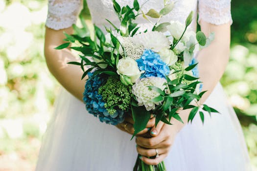 A close-up of a wedding dress made from sustainable materials