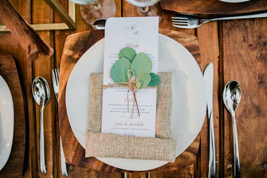 eco-friendly wedding decor