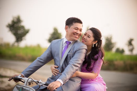 couple enjoying their sustainable wedding