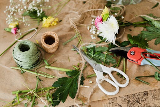 colorful paper flowers bouquet