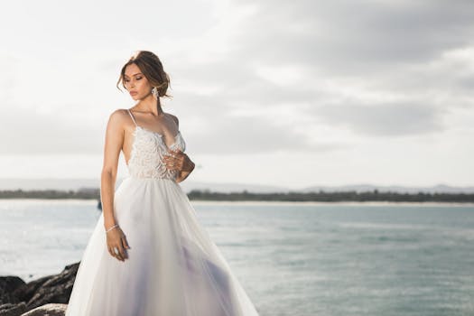 bride in a sustainable wedding dress