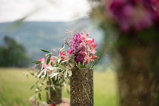 beautiful eco-friendly wedding registry display