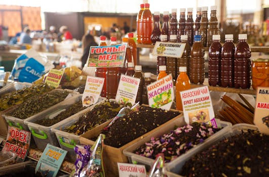 organic products display