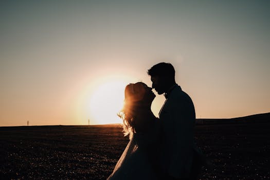 wedding outdoors with nature