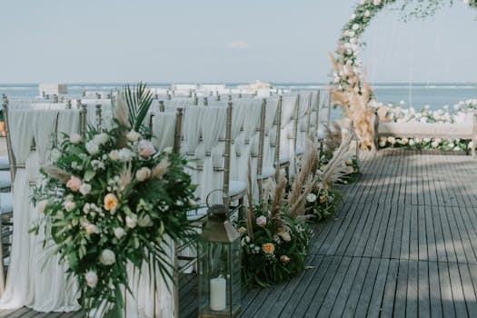 zero waste wedding reception setup