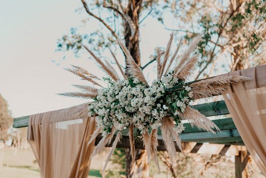 sustainable wedding decor