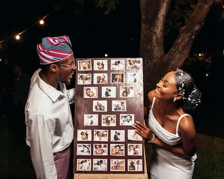 couple celebrating their sustainable wedding