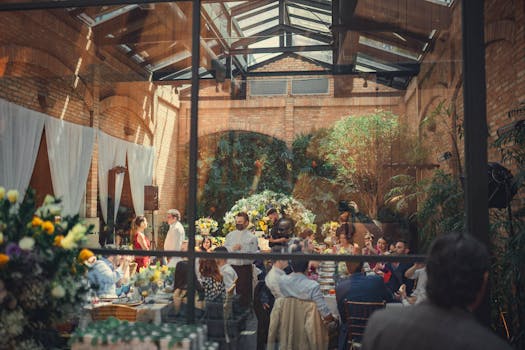 wedding venue with eco-friendly decor