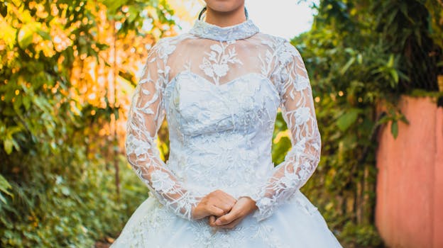 bride wearing a sustainable dress