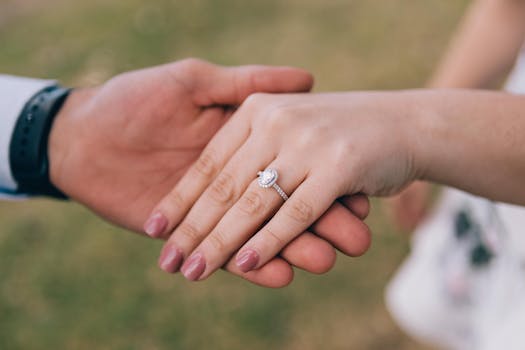 engaged couple discussing wedding plans