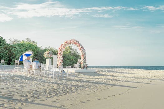 beautiful eco-friendly wedding setup