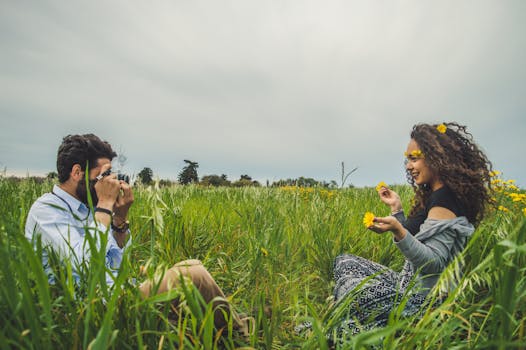 photographer capturing a couple outdoors