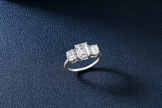 sparkling lab-grown diamond ring