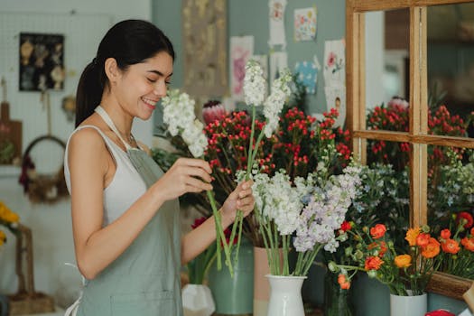 colorful flower arrangements