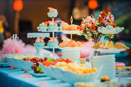 delicious organic wedding buffet