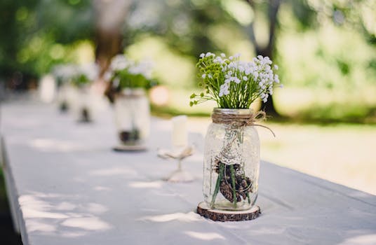 eco-friendly wedding decor